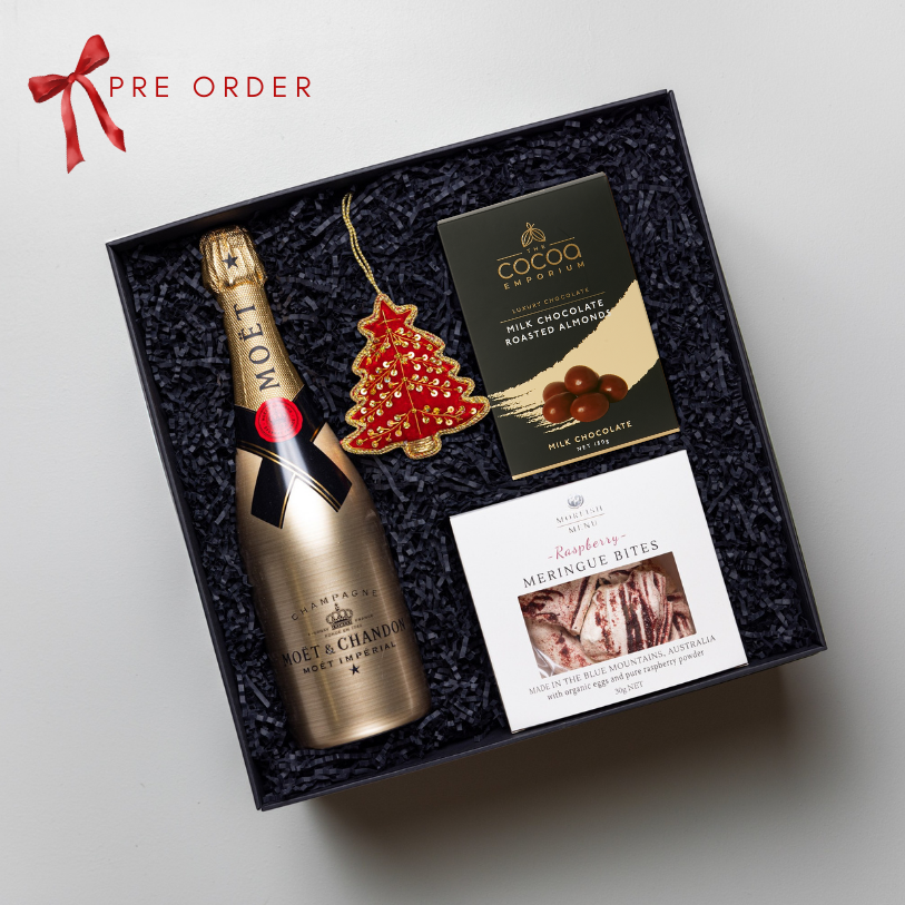 A Golden Christmas Gift Box