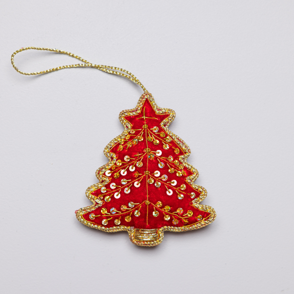 A Golden Christmas Gift Box
