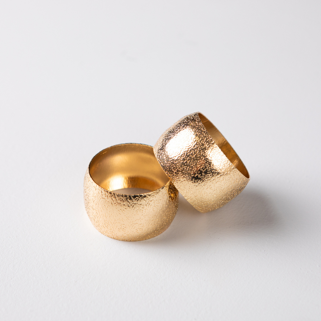 gold napkin rings