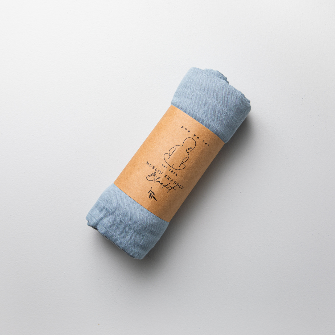 Muslin swaddle for baby boy