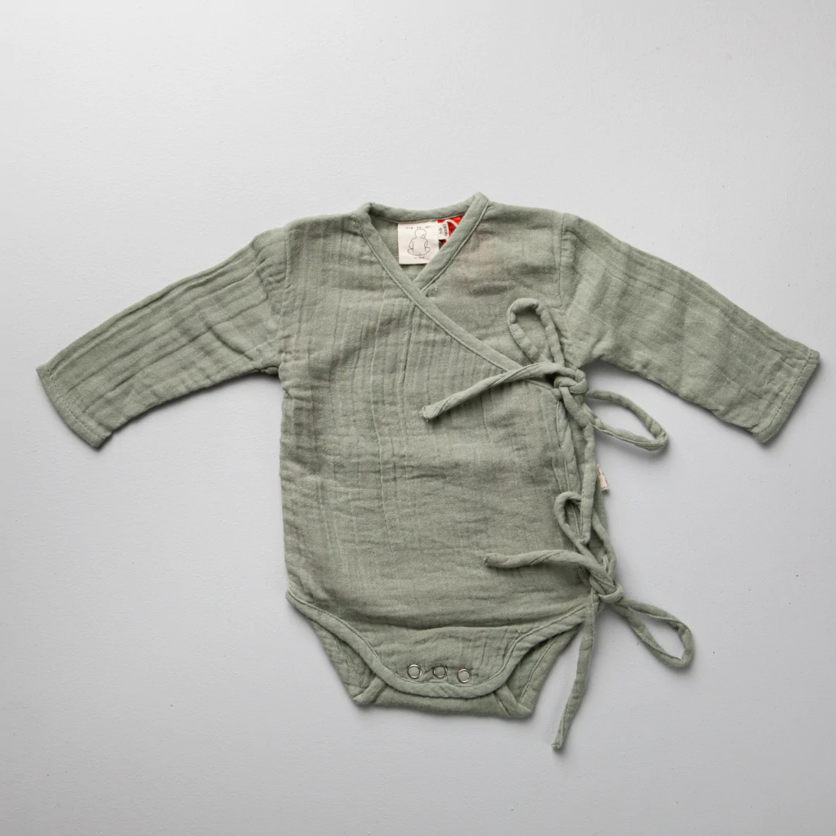 Soft moss Kimono Bodysuit - by Pop Ya Tot