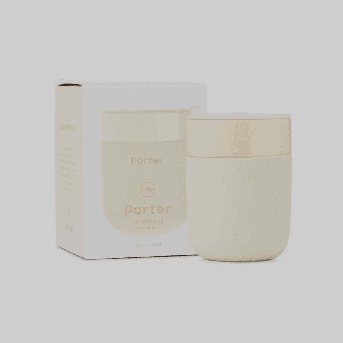 Ceramic portable coffee mug 