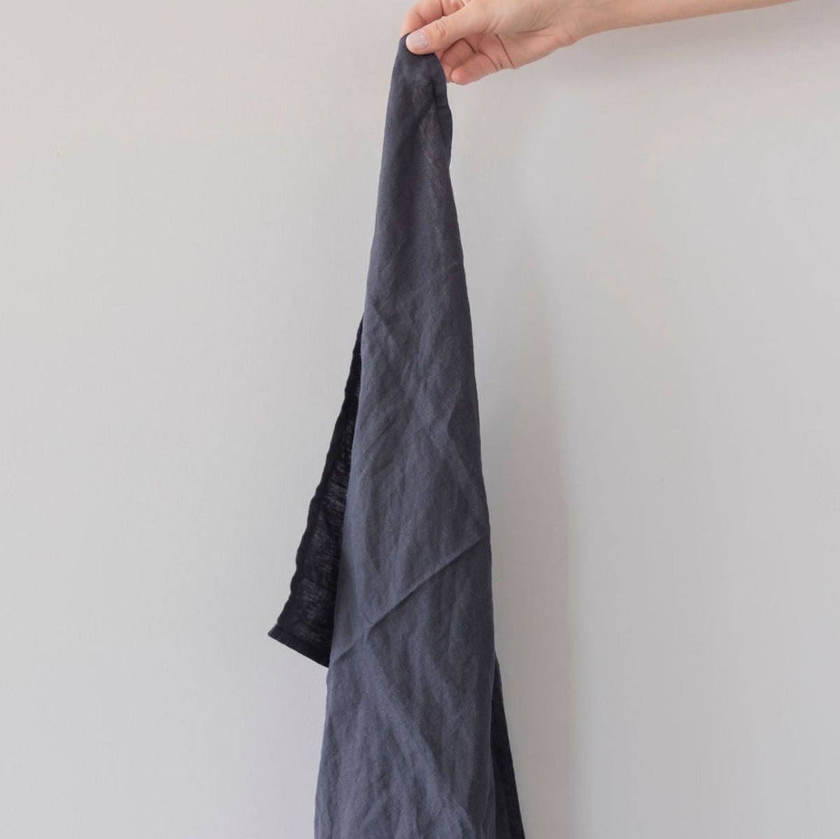Navy Linen Tea Towel - by In bed Linen
