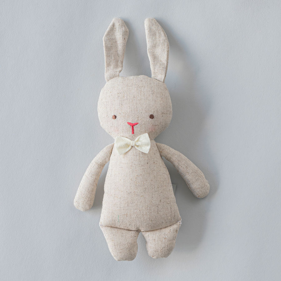 Baby elephant rattle, baby rattle, linen rattle 